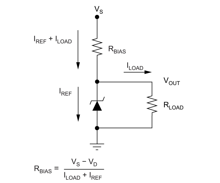 Schéma - Texas Instruments Tensions de référence shunt REF1112